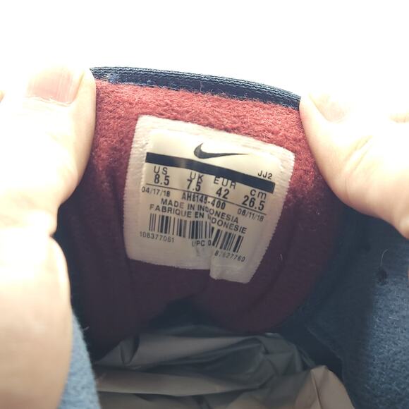 Nike Air Max 1 Navy Team Red Men's Size 8.5 - Picture 9 of 9